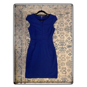 Royal blue fitted dress by Seven Sisters!